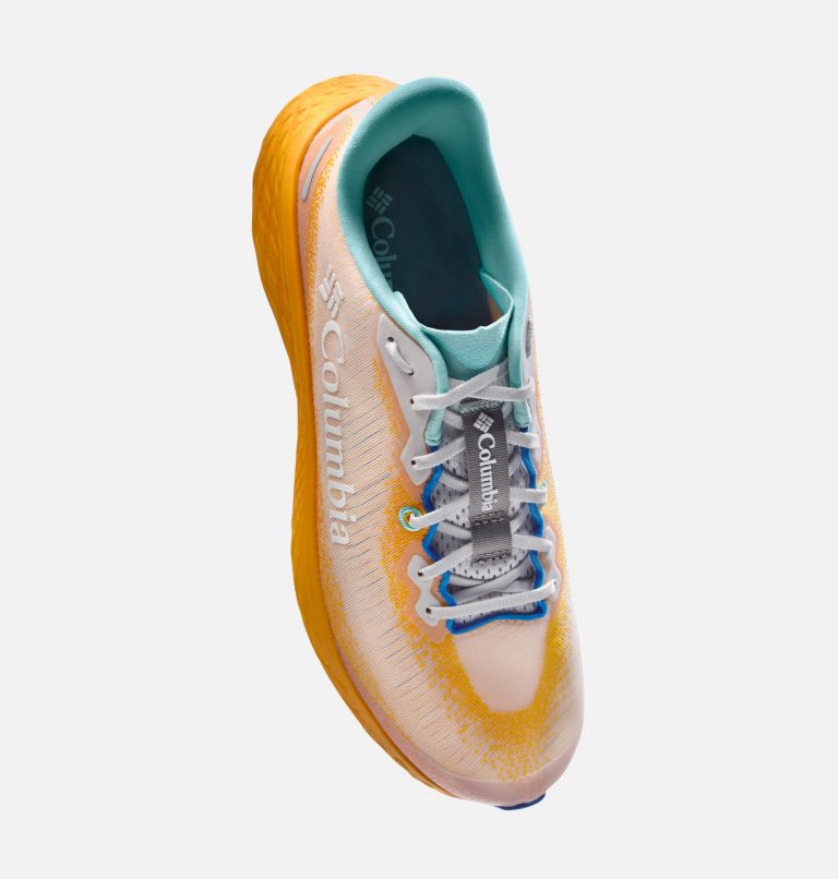 Men's Konos Featherweight Shoe - Wide, Color: Mango, Stormy Blue, image 2