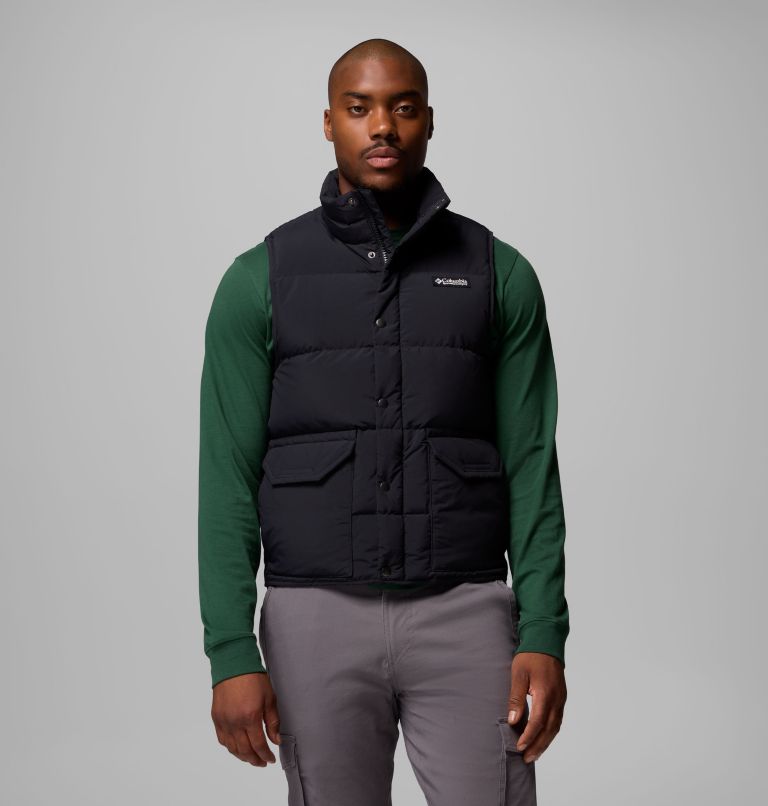 Men's Wallowa Down Vest, Color: Black, image 1