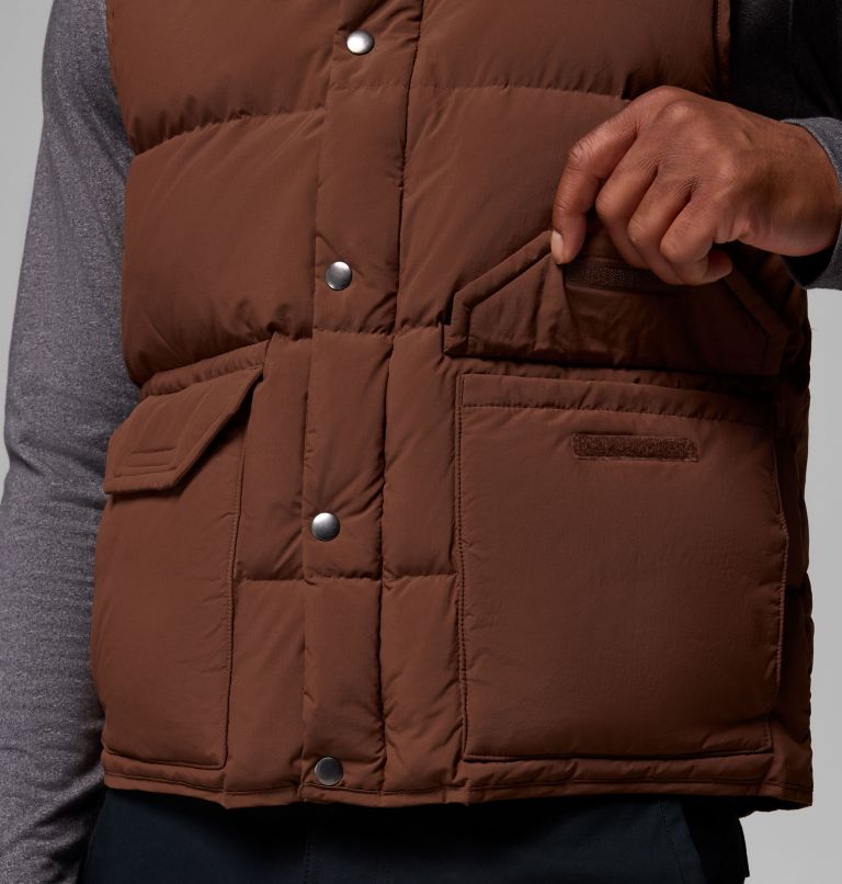 Men's Wallowa Down Vest, Color: Tobacco, image 7