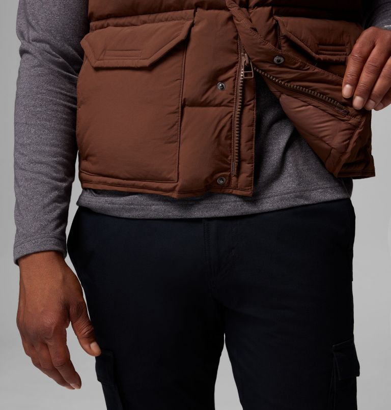 Men's Wallowa Down Vest, Color: Tobacco, image 8