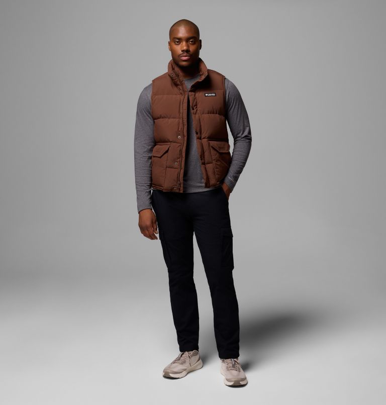 Men's Wallowa Down Vest, Color: Tobacco, image 2