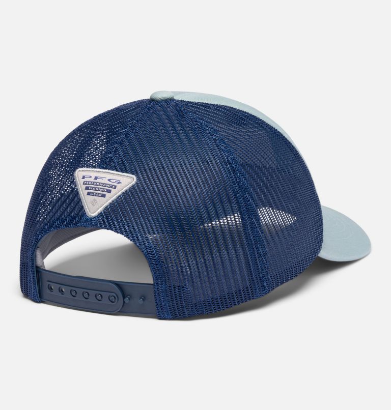 PFG Youth Patch Snap Back | 461 | O/S, Color: Crushed Blue, Carbon, Fish Car, image 2
