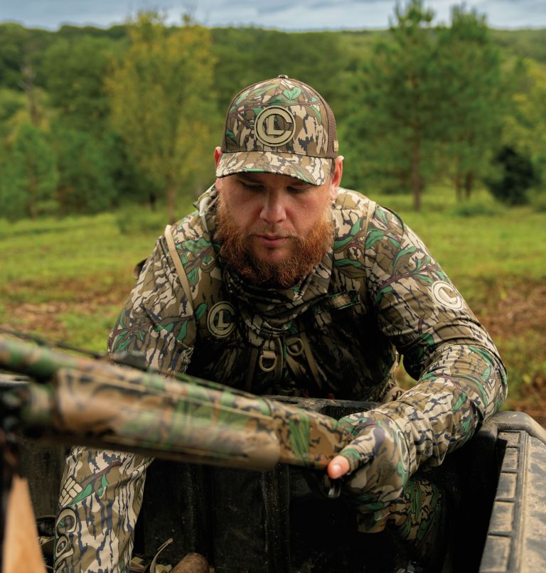 CSC PHG X Luke Combs Tech Camo Ball Cap, Color: Mossy Oak Greenleaf Camouflage, image 8
