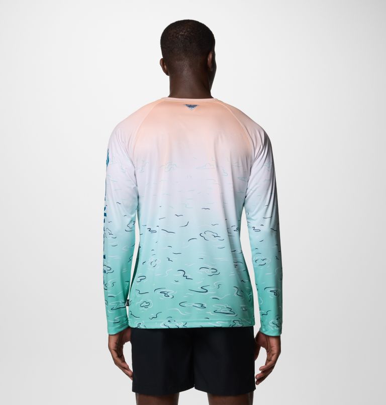 Men's CSC x Disney PFG Terminal Tackle Long Sleeve Shirt, Color: Gulf Stream, image 2
