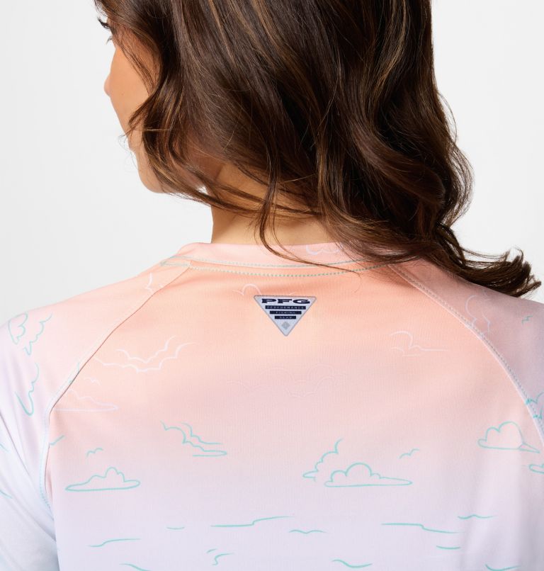 Women's CSC x Disney PFG Tidal Long Sleeve Shirt, Color: Gulf Stream, image 7