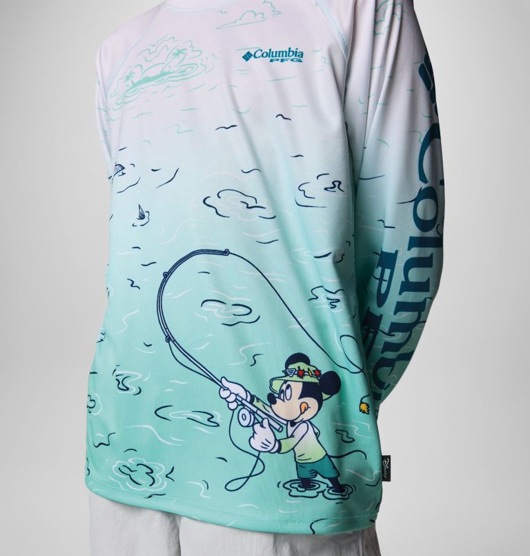 Kids' CSC x Disney PFG Terminal Tackle Long Sleeve Shirt, Color: Gulf Stream, image 4