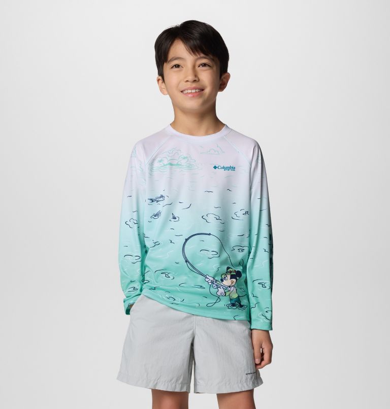 Kids' CSC x Disney PFG Terminal Tackle Long Sleeve Shirt, Color: Gulf Stream, image 1