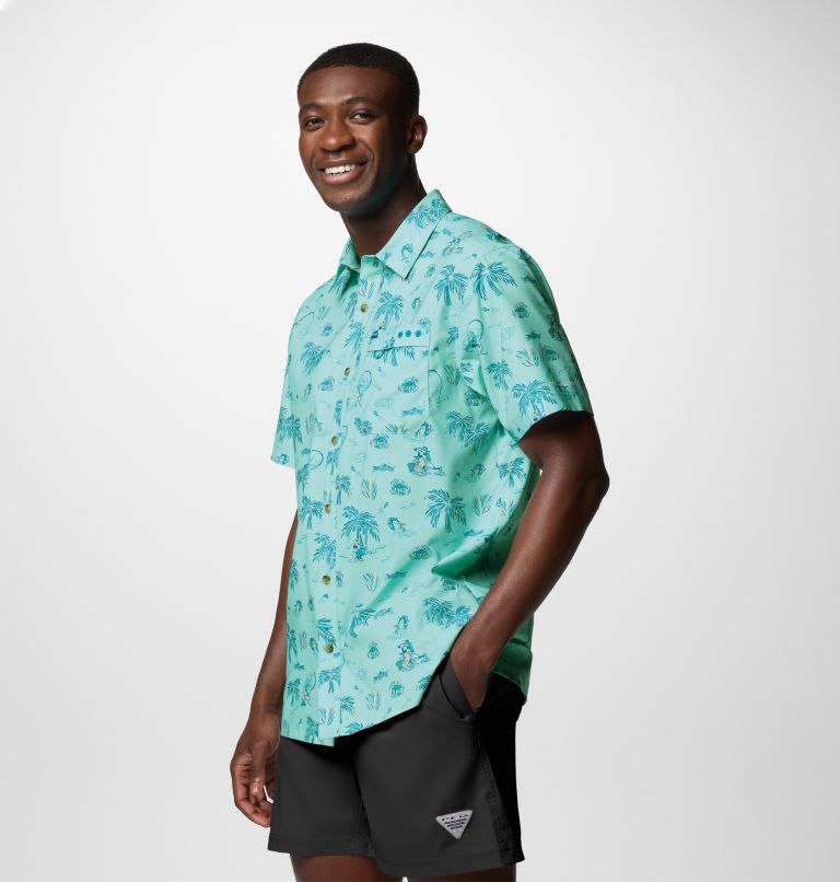 Men's CSC X Disney PFG Super Slack Tide Shirt, Color: Gulf Stream, image 3