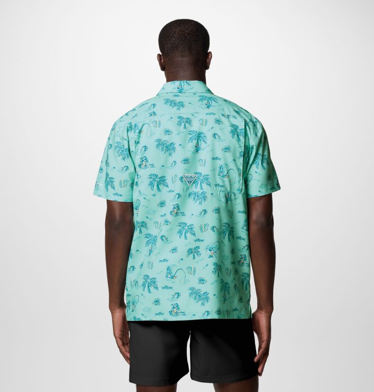 Men's CSC X Disney PFG Super Slack Tide Shirt, Color: Gulf Stream, image 2