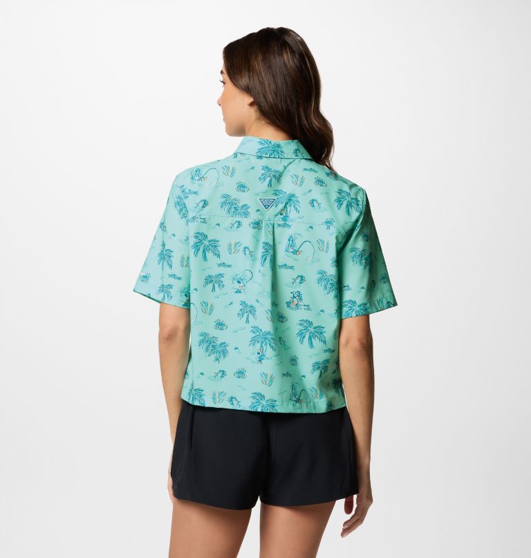 Women's CSC x Disney PFG Super Slack Tide Shirt, Color: Gulf Stream, image 2