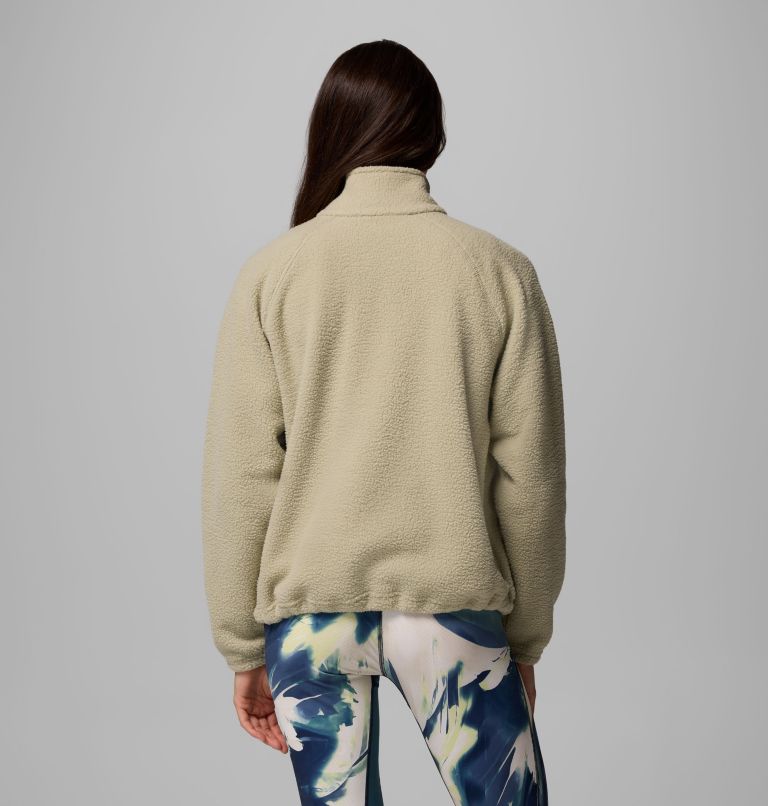 Women's Jasper Ridge Pebbled Fleece Half Snap, Color: Safari, image 3