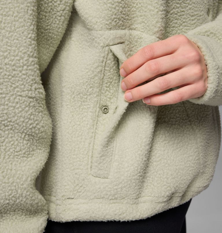 Women's Jasper Ridge Pebbled Fleece Full Snap, Color: Safari, image 7