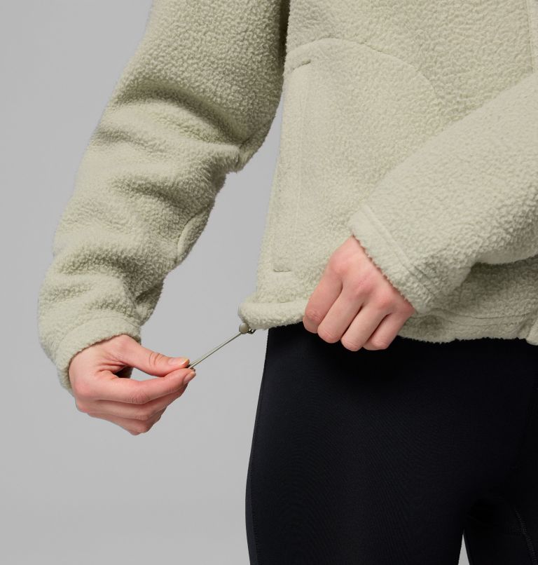 Women's Jasper Ridge Pebbled Fleece Full Snap, Color: Safari, image 8