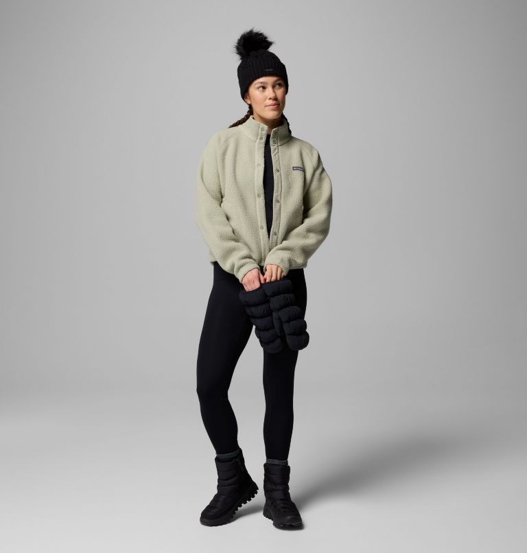 Women's Jasper Ridge Pebbled Fleece Full Snap, Color: Safari, image 2