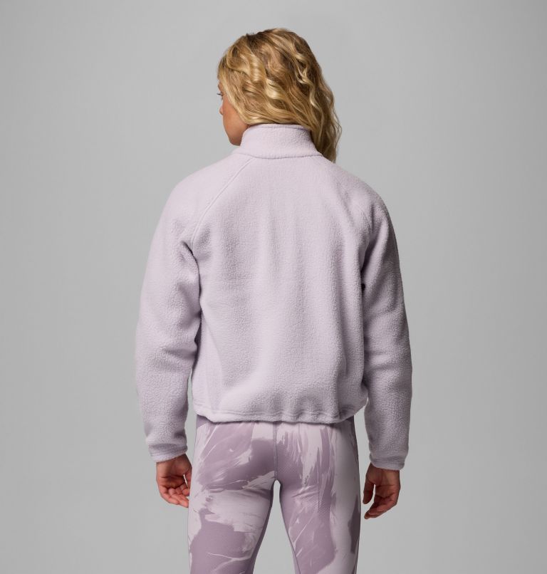 Women's Jasper Ridge Pebbled Fleece Full Snap, Color: Lavender Pearl, image 3