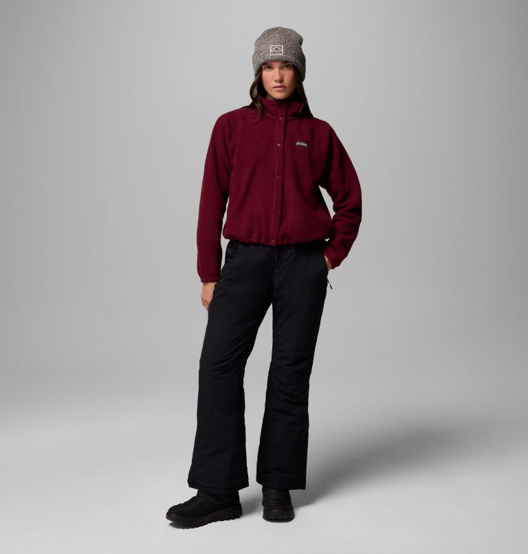 Women's Jasper Ridge Pebbled Fleece Full Snap, Color: Rich Wine, image 2