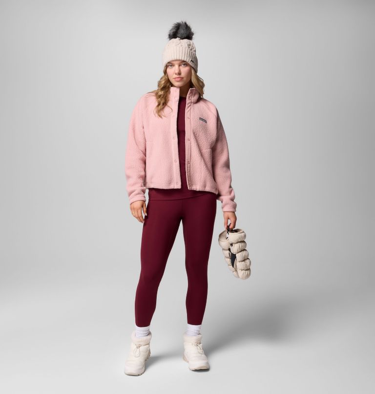 Women's Jasper Ridge Pebbled Fleece Full Snap, Color: Eraser Pink, image 2