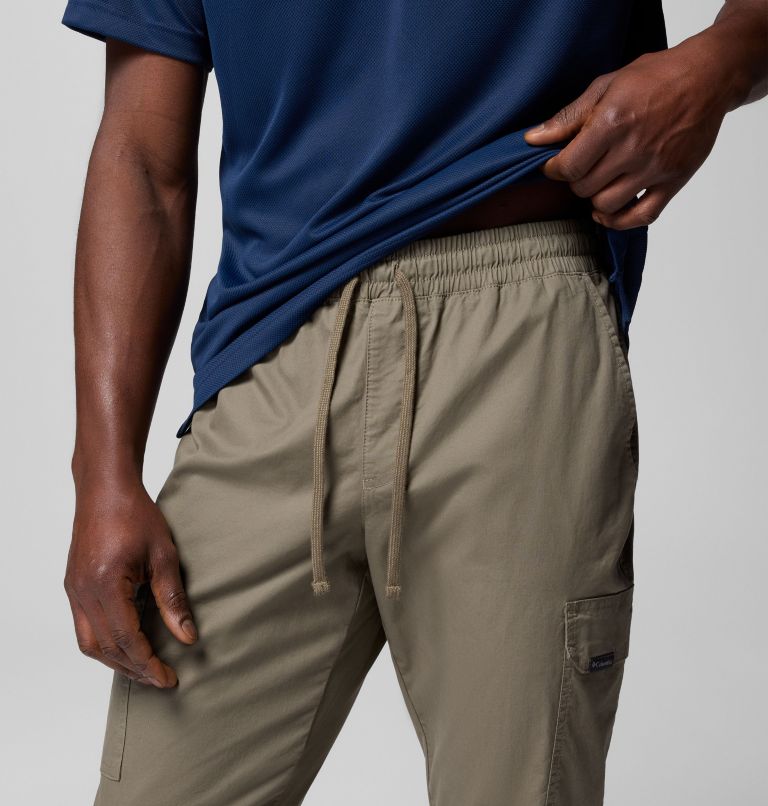 Men's Rapid Rivers Pull-On Cargo Trousers, Color: Stone Green, image 5