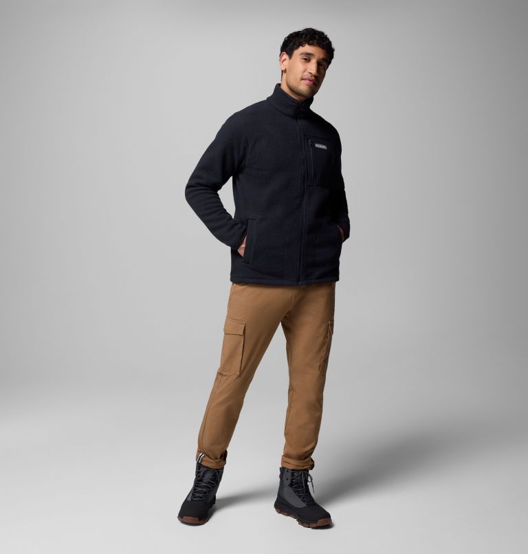 Men's Jasper Ridge Pebbled Full Zip Fleece, Color: Black, image 2