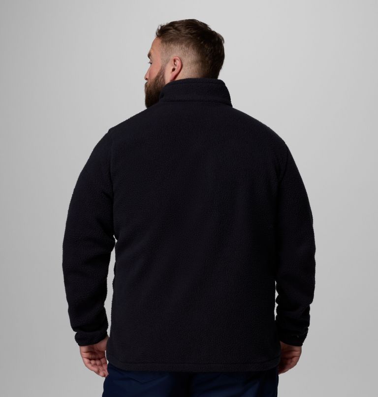 Men's Jasper Ridge Pebbled Full Zip Fleece - Big, Color: Black, image 3
