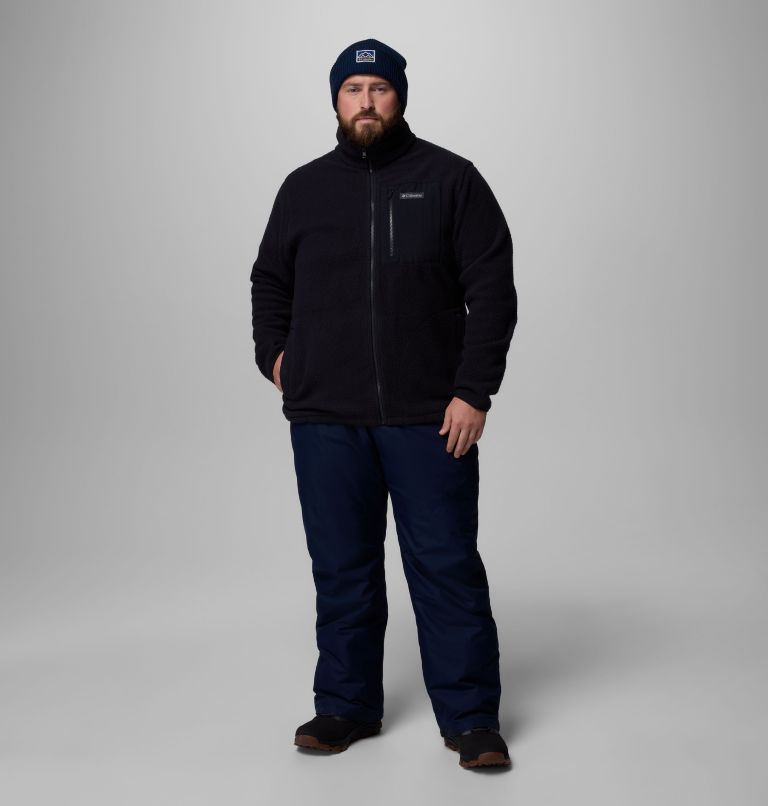 Men's Jasper Ridge Pebbled Full Zip Fleece - Big, Color: Black, image 2