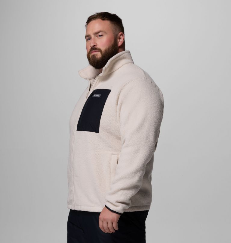 Men's Jasper Ridge Pebbled Full Zip Fleece - Big, Color: Dark Stone, Black, image 4
