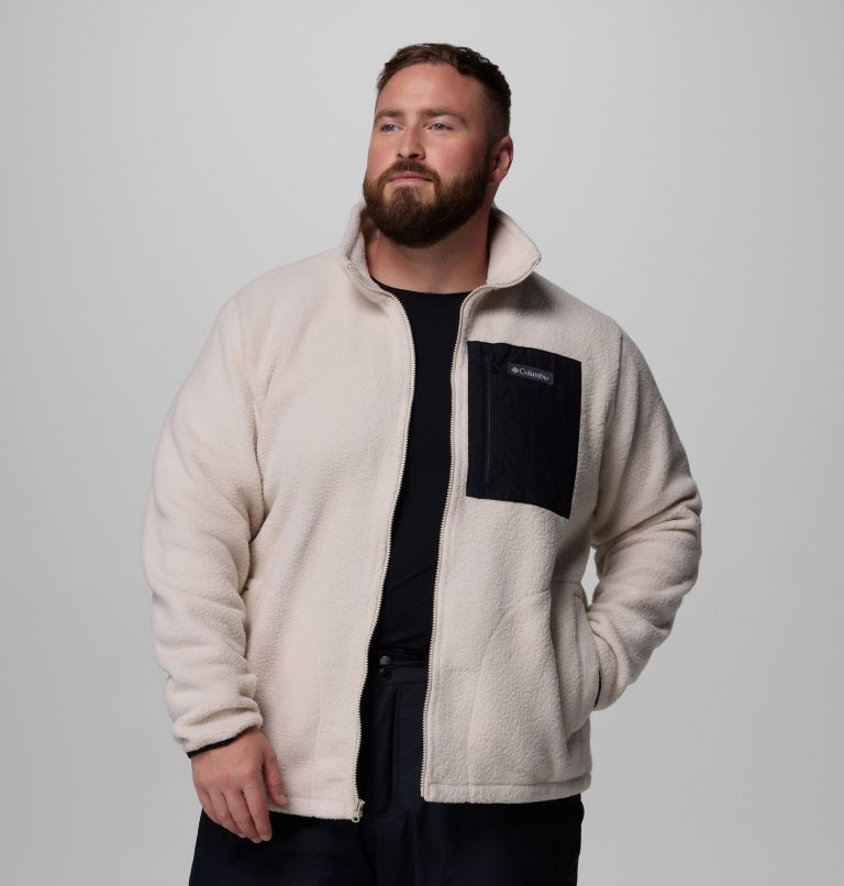 Men's Jasper Ridge Pebbled Full Zip Fleece - Big, Color: Dark Stone, Black, image 5