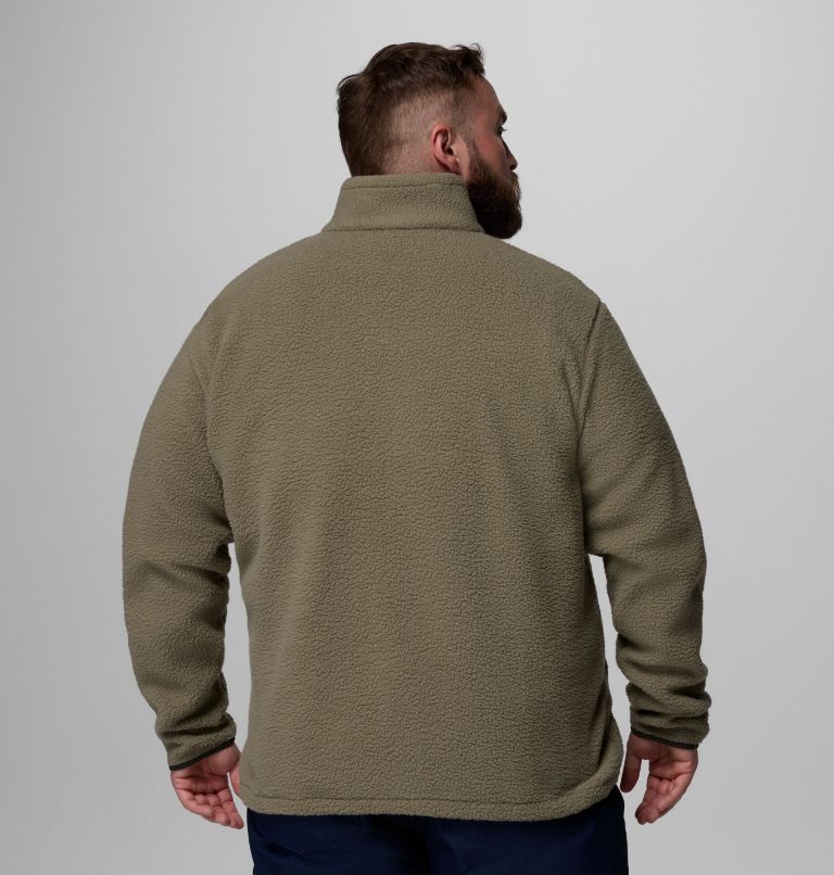 Men's Jasper Ridge Pebbled Full Zip Fleece - Big, Color: Stone Green, Greenscape, image 3