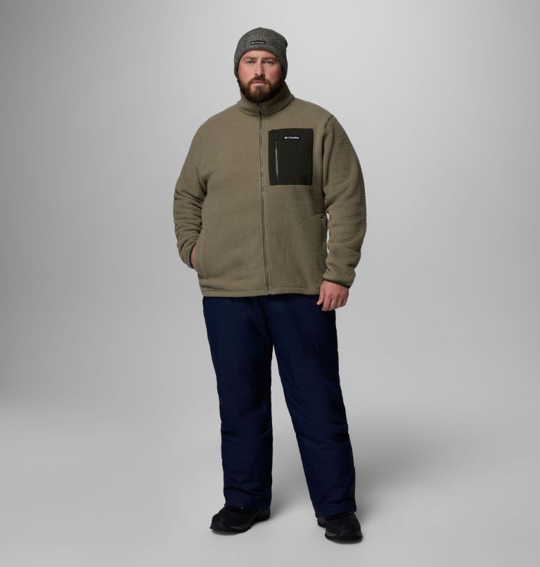 Men's Jasper Ridge Pebbled Full Zip Fleece - Big, Color: Stone Green, Greenscape, image 2