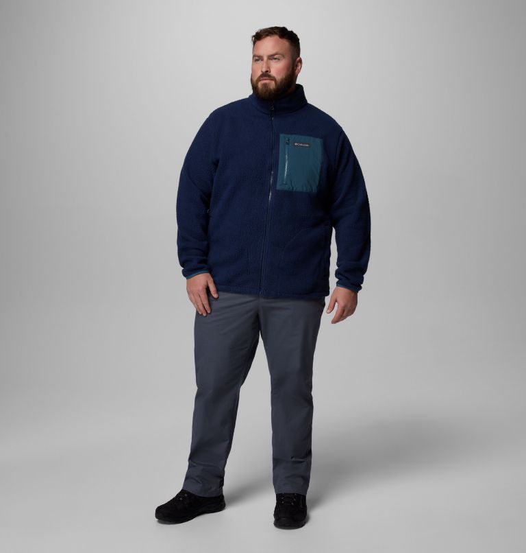 Men's Jasper Ridge Pebbled Full Zip Fleece - Big, Color: Collegiate Navy, Everblue, image 2
