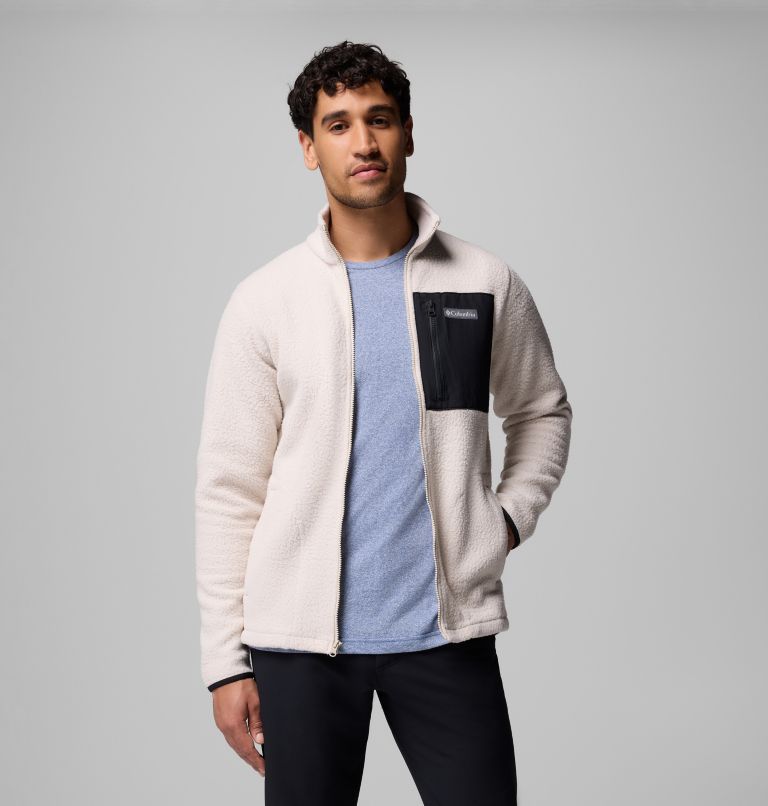 Men's Jasper Ridge Pebbled Full Zip Fleece - Tall, Color: Dark Stone, Black, image 5
