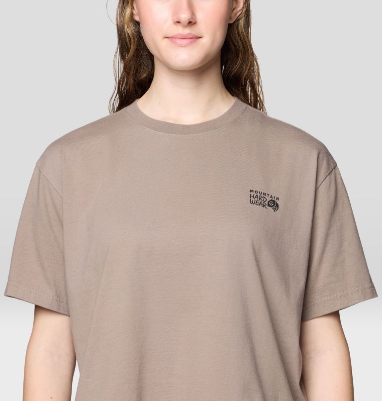 Women's MHW Box Logo Boxy Crop Short Sleeve, Color: Wild Taupe, image 4
