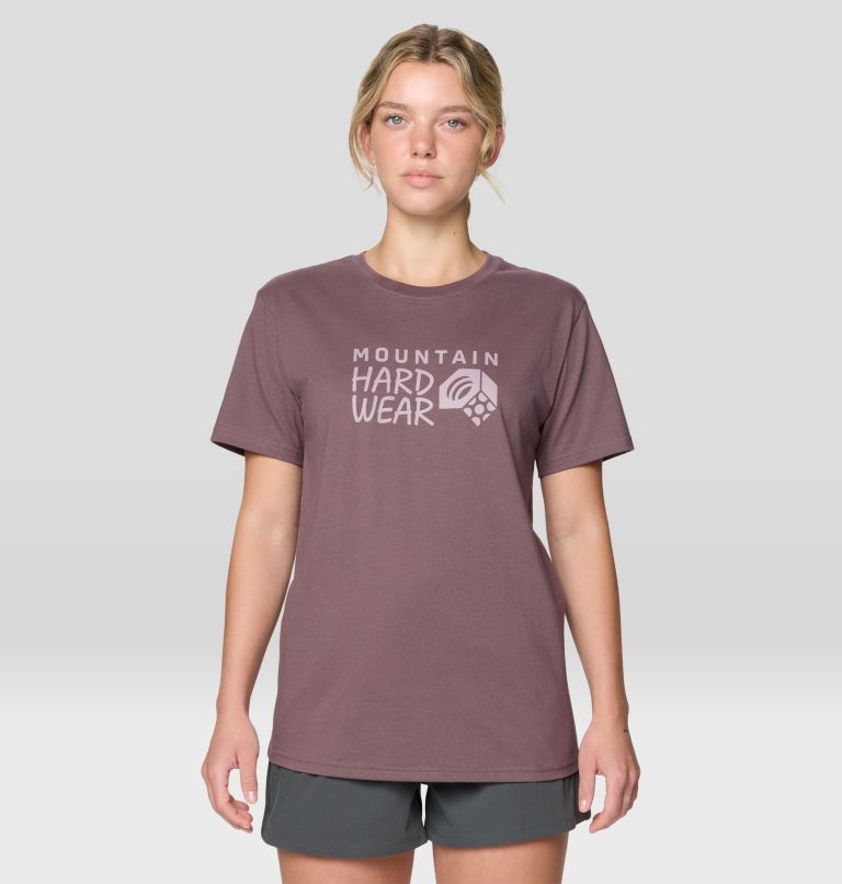 Women's MHW Logo Short Sleeve, Color: Warm Ash, image 1
