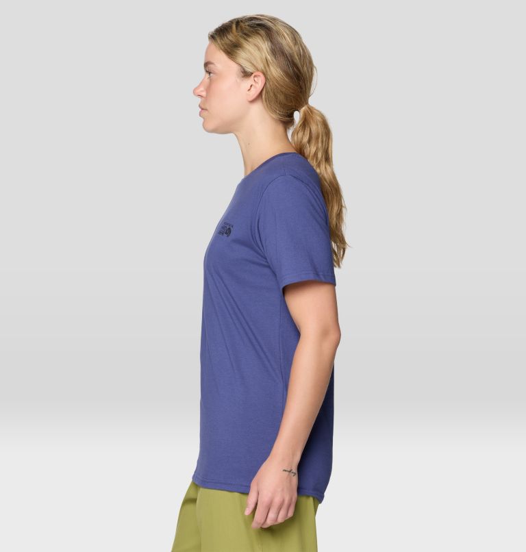 Women's MHW Box Logo Short Sleeve, Color: Lapis Dusk, image 3