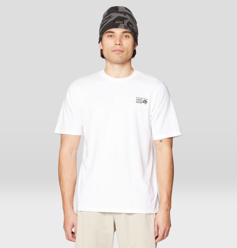 Men's MHW Box Logo Short Sleeve, Color: White, image 1