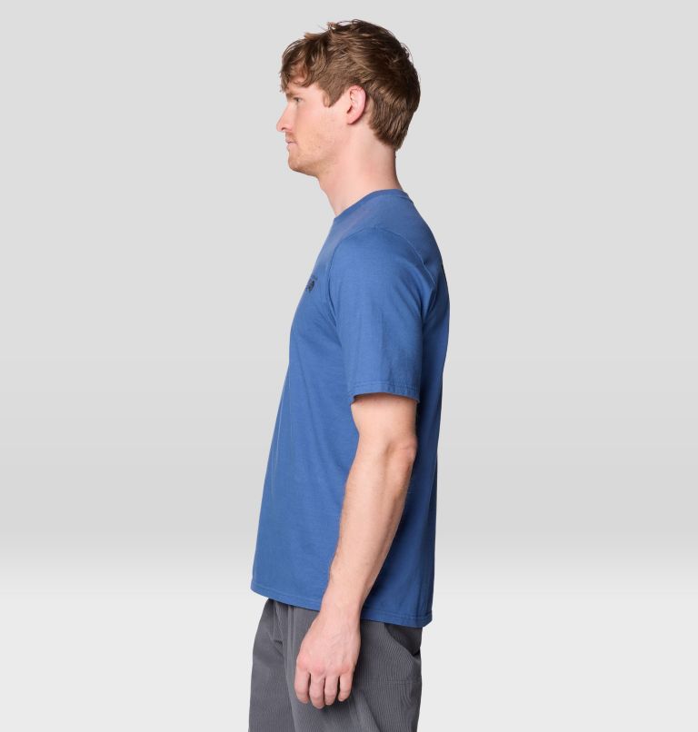 Men's MHW Box Logo Short Sleeve, Color: Better Blue, image 3