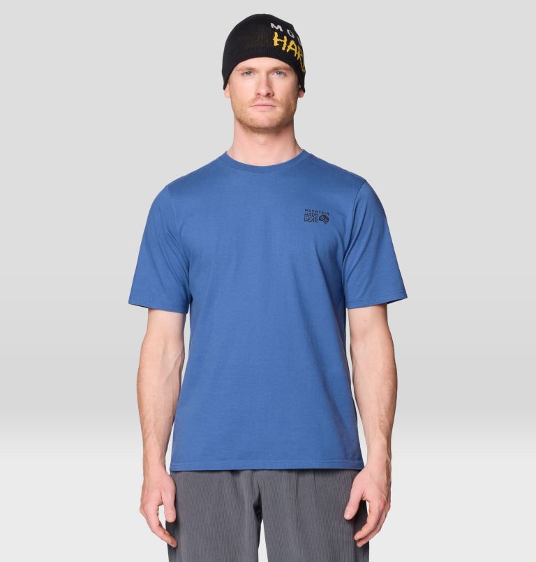 Men's MHW Box Logo Short Sleeve, Color: Better Blue, image 1