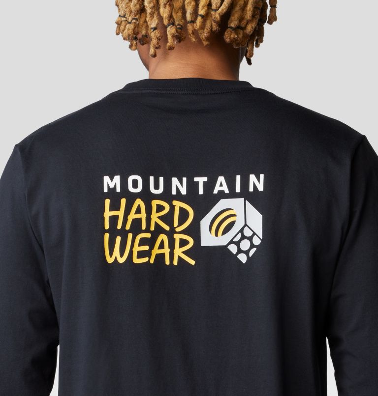 Men's MHW Box Logo Long Sleeve, Color: Black, image 5