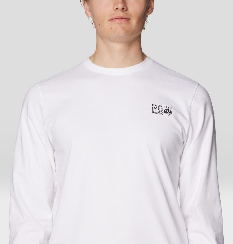 Men's MHW Box Logo Long Sleeve, Color: White, image 4