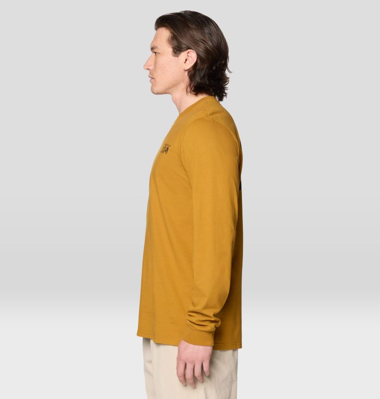 Men's MHW Box Logo Long Sleeve, Color: Underbrush, image 3