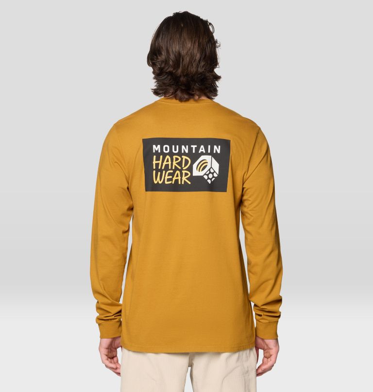 Men's MHW Box Logo Long Sleeve, Color: Underbrush, image 2