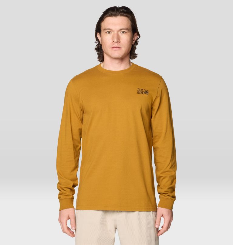 Men's MHW Box Logo Long Sleeve, Color: Underbrush, image 1