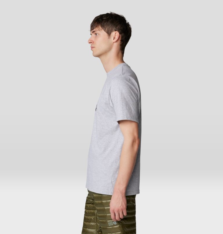 Men's MHW Logo Short Sleeve, Color: Hardwear Grey Heather, image 3