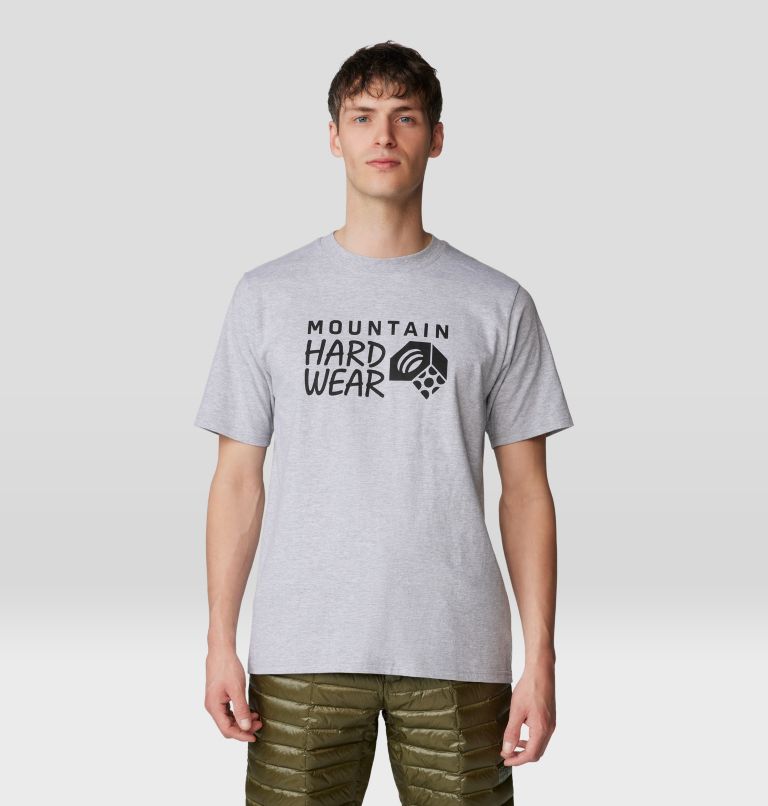Men's MHW Logo Short Sleeve, Color: Hardwear Grey Heather, image 5