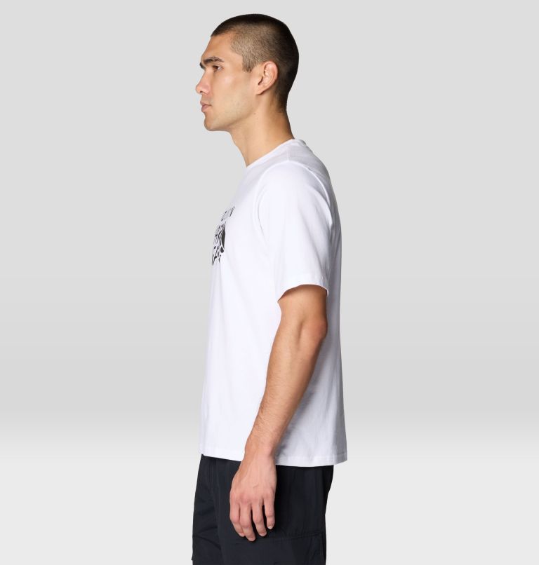Men's MHW Logo Short Sleeve, Color: White, image 3