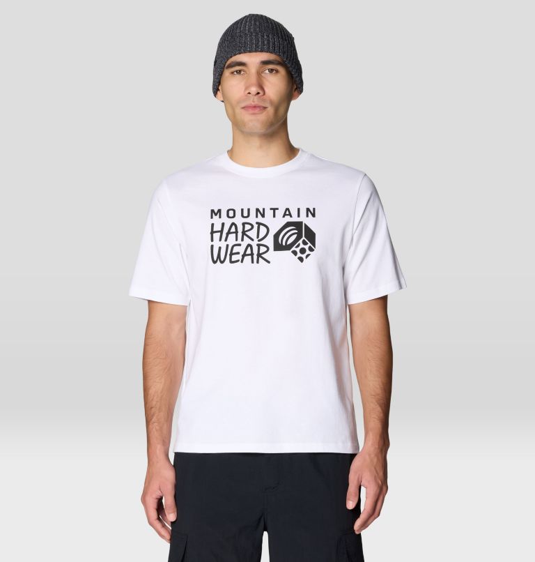 Men's MHW Logo Short Sleeve, Color: White, image 1