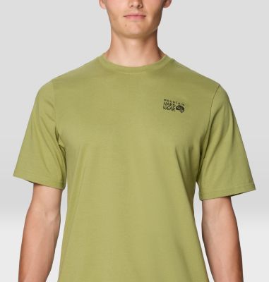 Men's MHW Back Logo Short Sleeve, Color: Fatigue Green, image 8