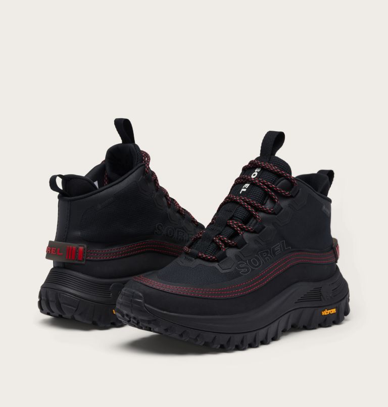 CALLSIGN HORIZON MID GTX Women's Waterproof Sneaker, Color: Black, Bright Red, image 8