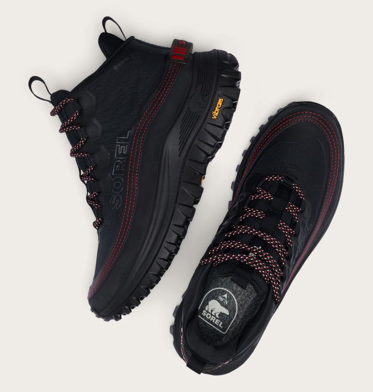 CALLSIGN HORIZON MID GTX Women's Waterproof Sneaker, Color: Black, Bright Red, image 4