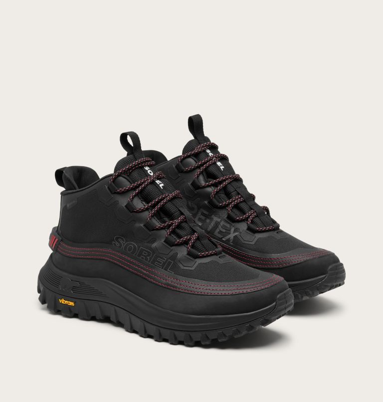 Men's CALLSIGN HORIZON Mid GTX Sneaker, Color: Black, Bright Red, image 2